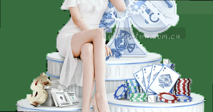 女孩在花丛中微笑